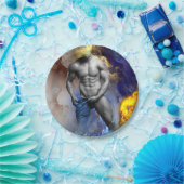 SlipperyJoeの筋肉質な男の体型は蒸し暑いシャトル ペーパープレート (パーティー)