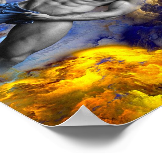 SlipperyJoeの筋肉質な男の体型は蒸し暑いシャトル ポスター (角)