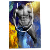 SlipperyJoeの筋肉質な男の体型は蒸し暑いシャトル ミディアムペーパーバッグ (正面)