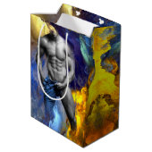 SlipperyJoeの筋肉質な男の体型は蒸し暑いシャトル ミディアムペーパーバッグ (裏面アングル)