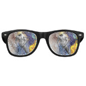 SlipperyJoeの筋肉質な男の体型は蒸し暑いシャトル レトロサングラス (正面)