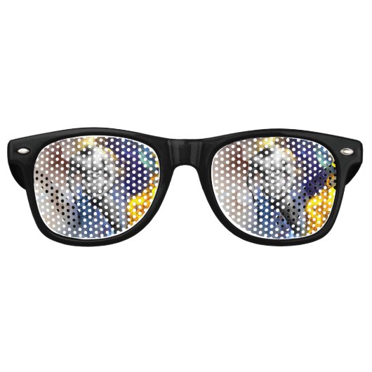 SlipperyJoeの筋肉質な男の体型は蒸し暑いシャトル レトロサングラス (正面)