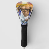 SlipperyJoeの筋肉質な男性は6パックのジムのトレーニングを膨らませる ゴルフヘッドカバー (正面)