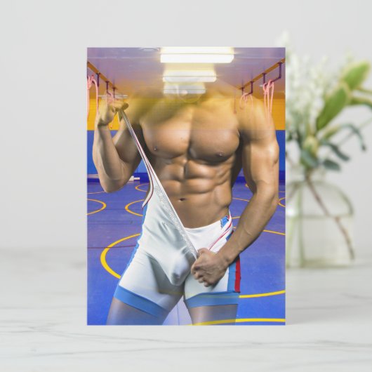 SlipperyJoeの筋肉質な男性は6パックのジムのトレーニングを膨らませる シーズンカード (スタンド正面)
