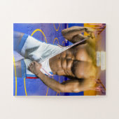 SlipperyJoeの筋肉質な男性は6パックのジムのトレーニングを膨らませる ジグソーパズル (横)