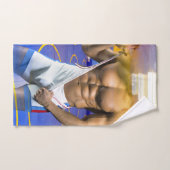 SlipperyJoeの筋肉質な男性は6パックのジムのトレーニングを膨らませる バスタオルセット (ハンドタオル)