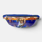 SlipperyJoeの筋肉質な男性は6パックのジムのトレーニングを膨らませる ファニーパック (レイダウン)