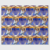 SlipperyJoeの筋肉質な男性は6パックのジムのトレーニングを膨らませる ラッピングペーパー (フラット)