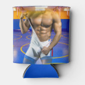 SlipperyJoeの筋肉質な男性は6パックのジムのトレーニングを膨らませる 缶クーラー (正面)