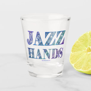 SlipperyJoeの芸術的Jazz Hands 鮮やか colors d ショットグラス