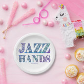 SlipperyJoeの芸術的Jazz Hands 鮮やか colors d ペーパープレート (パーティー)