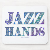 SlipperyJoeの芸術的Jazz Hands 鮮やか colors d マウスパッド (正面)