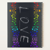 SlipperyJoeの落書きラブワード虹グラデーション プランナー手帳 (裏面)