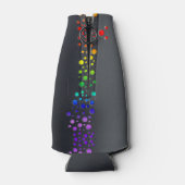 SlipperyJoeの落書きラブワード虹グラデーション ボトルクーラー (裏面)