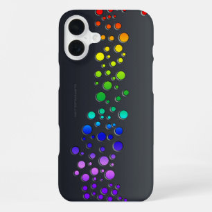 SlipperyJoeの落書きラブワード虹グラデーション iPhone 16 Plusケース
