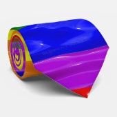 SlipperyJoeの虹のプライドカラー光沢のある液体t ネクタイ (ロール)