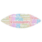 SlipperyJoeの虹のLGBTQ+コミュニティのワードクラウド アメリカンフットボール (パネル)