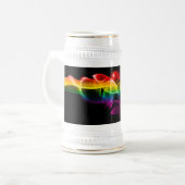 SlipperyJoeの虹エネルギーの蒸気が捉えた ビールジョッキ (正面左)