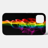 SlipperyJoeの虹色のエネルギーの蒸気の羽 Case-Mate iPhoneケース (裏面 (横))