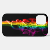 SlipperyJoeの虹色のエネルギーの蒸気の羽 Case-Mate iPhoneケース (裏面 (横))