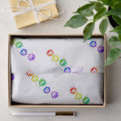 SlipperyJoeの虹色のプライドの看板 薄葉紙 (ギフト)