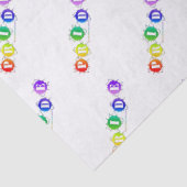 SlipperyJoeの虹色のプライドの看板 薄葉紙 (詳細)