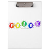 SlipperyJoeの虹色のPrideサインが爆発し クリップボード (正面)