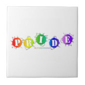 SlipperyJoeの虹色のPrideサインが爆発し タイル (正面)