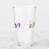 SlipperyJoeの虹色のPrideサインが爆発し タンブラーグラス (右)