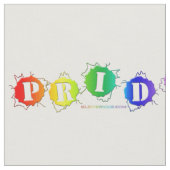 SlipperyJoeの虹色のPrideサインが爆発し ファブリック (クローズアップ)