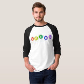 SlipperyJoeの虹色のPrideサインが爆発し Tシャツ (正面フル)