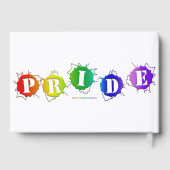 SlipperyJoeの虹色のPrideサインが輝き ゲストブック (裏面)