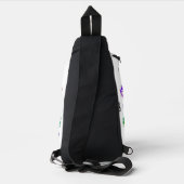 SlipperyJoeの虹色のPrideサインが輝き スリングバッグ (裏面)