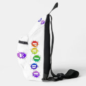 SlipperyJoeの虹色のPrideサインが輝き スリングバッグ (右)