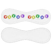 SlipperyJoeの虹色のPrideサインが輝き ソフトボール (パネル)