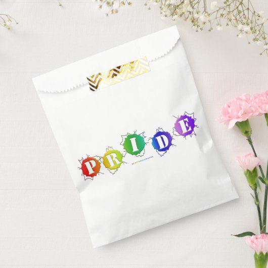 SlipperyJoeの虹色のPrideサインが輝き フェイバーバッグ (封をした状態)