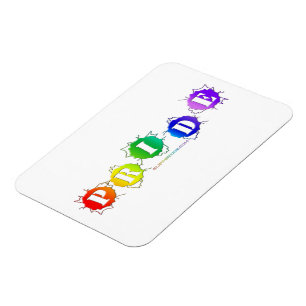 SlipperyJoeの虹色のPrideサインが輝き マグネット