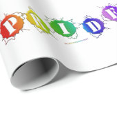 SlipperyJoeの虹色のPrideサインが輝き ラッピングペーパー (ロールコーナー)