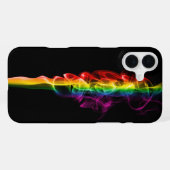 SlipperyJoeの虹色エネルギーの蒸気の羽根 iPhoneケース (裏面横)