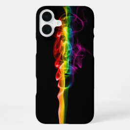 SlipperyJoeの虹色エネルギーの蒸気の羽根 iPhone 16 Plusケース