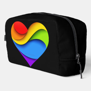 SlipperyJoeの虹色レイヤードハート型 赤 オレンジ ドップキット