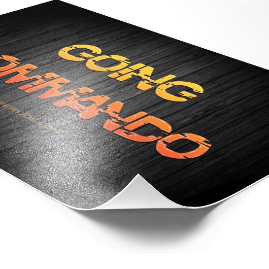 SlipperyJoeの行くコマンド木材イエローオレンジbl フォトプリント (角)