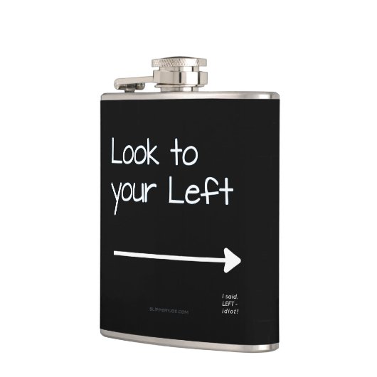SlipperyJoeの見た目の離れ真っ白い矢印のPL フラスク (左)