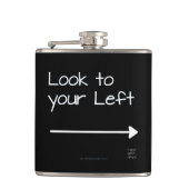 SlipperyJoeの見た目の離れ真っ白い矢印のPL フラスク (正面)