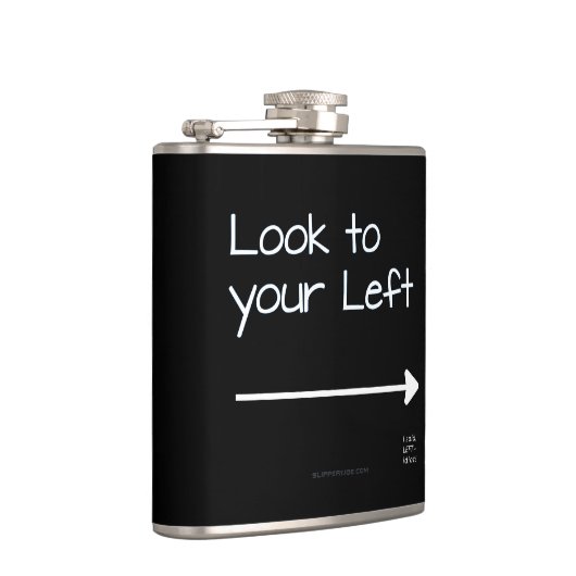 SlipperyJoeの見た目の離れ真っ白い矢印のPL フラスク (右)