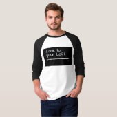 SlipperyJoeの見た目の離れ真っ白い矢印のPL Tシャツ (正面フル)