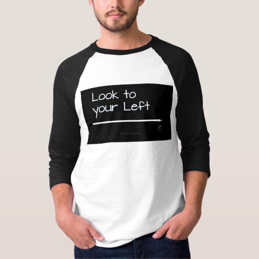 SlipperyJoeの見た目の離れ真っ白い矢印のPL Tシャツ (正面)