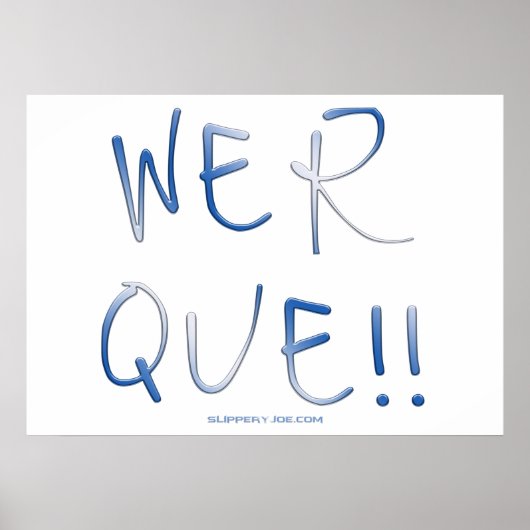 SlipperyJoeの言葉の手書きことわざフレーズ ポスター (正面)