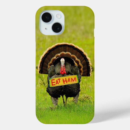SlipperyJoeの誇りある七面鳥はハムの赤い垂れ下がった肉垂れを食べる Case-Mate iPhoneケース (裏面)