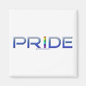 SlipperyJoeの誇りを込めた金属製の文字が輝く マグネット (正面)